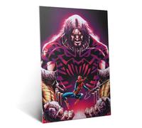 Displate Affiche métallique Marvel Giant Kraven the Hunter Taille L | Affiche de décoration murale pour chambre à coucher. Fixation magnétique, montage sans outils.
