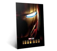 Displate Affiche Métallique Marvel - Iron Man - Classic Iron Man - Déco Maison Chambre - Cadeau - Decoration Murale Salon Metal Poster 48 cm x 67.5 cm