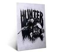Displate Affiche métallique Marvel Spider-Man 2: Kraven the Hunter Taille M | Affiche de décoration murale pour chambre à coucher. Fixation magnétique, montage sans outils.