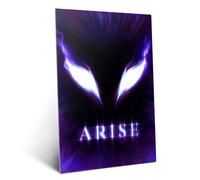 Displate Affiche Métallique Solo Leveling - Arise - Eyes of The Abyss - Déco Maison Chambre - Cadeau - Decoration Murale Salon Metal Poster 32 cm x 45 cm