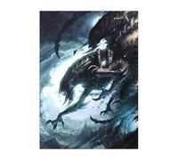 Displate Officiel Alien Métallique Fixation Magnétique Licence Officielle Image Affiche de Haute Qualité Aliens Attack 32x45cm