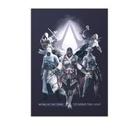 Displate Officiel Assassin's Creed Métallique Fixation Magnétique Licence Officielle Image Affiche de Haute Qualité AC Legacy Posters - Work in the Dark hauteur 45 cm largeur 32 cm.