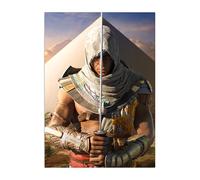 Displate Officiel Assassin's Creed Métallique Fixation Magnétique Licence Officielle Image Affiche de Haute Qualité AC Origins Key Art - Pyramid Origins hauteur 45 cm largeur 32 cm.
