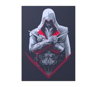 Displate Officiel Assassin's Creed Métallique Fixation Magnétique Licence Officielle Image Affiche de Haute Qualité AC Legacy Posters - Assassin hauteur 67,5 cm largeur 48 cm