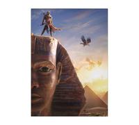 Displate Officiel Assassin's Creed Métallique Fixation Magnétique Licence Officielle Image Affiche de Haute Qualité AC Origins Key Art - Sphinx hauteur 45 cm largeur 32 cm.