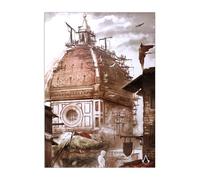 Displate Officiel Assassin's Creed Métallique Fixation Magnétique Licence Officielle Image Affiche de Haute Qualité AC Concept Art - Jump of Faith hauteur 45 cm largeur 32 cm.