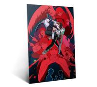 Displate Officiel Chainsaw Man Poster - Makima’s Crimson Web - Métallique Fixation Magnétique Licence Officielle Affiche Decoration Murale Chambre 45 cm x 32 cm