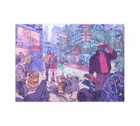 Displate Officiel Cyberpunk 2077 Métallique Fixation Magnétique Licence Officielle Image Affiche de Haute Qualité Tyger Claws by Deathburger 32x45cm