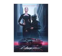 Displate Officiel Cyberpunk 2077 Métallique Fixation Magnétique Licence Officielle Image Affiche de Haute Qualité Neomilitarism 32x45cm