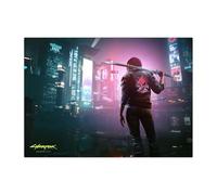 Displate Officiel Cyberpunk 2077 Métallique Fixation Magnétique Licence Officielle Image Affiche de Haute Qualité Ultimate Edition V Ultimate Edition hauteur 45 cm largeur 32 cm.