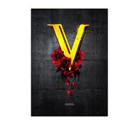 Displate Officiel Cyberpunk 2077 Métallique Fixation Magnétique Licence Officielle Image Affiche de Haute Qualité VALENTINOS 32x45cm