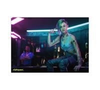 Displate Officiel Cyberpunk Métallique Fixation Magnétique Licence Officielle Image Affiche de Haute Qualité Cyberpunk 2077 Stills - Judy Alvarez hauteur 67,5 cm largeur 48 cm