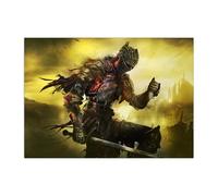 Displate Officiel Dark Souls Métallique Fixation Magnétique Licence Officielle Image Affiche de Haute Qualité Lordran - Dark Souls III Key Art h - Größe M - hauteur 45 cm largeur 32 cm.