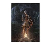 Displate Officiel Dark Souls Métallique Fixation Magnétique Licence Officielle Image Affiche de Haute Qualité Lordran - Bonfire in the Shrine hauteur 67,5 cm largeur 48 cm
