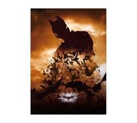 Displate Officiel DC Comics Poster Métallique Fixation Magnétique Licence Officielle Image Affiche de Haute Qualité Batman Begins - Batman Begins Movie Art 4 - Größe M - hauteur 45 cm largeur 32 cm.