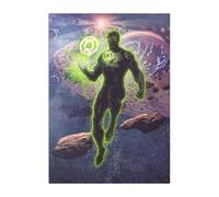 Displate Officiel DC Comics Poster Métallique Fixation Magnétique Licence Officielle Image Affiche de Haute Qualité Classic Heroes Posters - Green Lantern - Größe M - hauteur 45 cm largeur 32 cm.