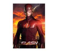 Displate Officiel DC Comics Poster Métallique Fixation Magnétique Licence Officielle Image Affiche de Haute Qualité Flash TV Series - Flash Portrait - Größe M - hauteur 45 cm largeur 32 cm.