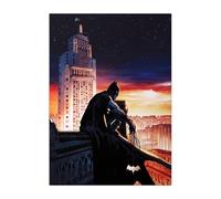 Displate Officiel DC Comics Poster Métallique Fixation Magnétique Licence Officielle Image Affiche de Haute Qualité Batman The World - Batman The World Illustration Brazil - Größe M - 32x45cm Matt