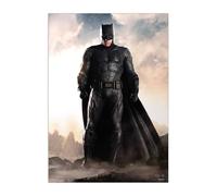 Displate Officiel DC Comics Poster Métallique Fixation Magnétique Licence Officielle Image Affiche de Haute Qualité Justice League Movie - Batman - Größe M - hauteur 45 cm largeur 32 cm.