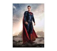 Displate Officiel DC Comics Poster Métallique Fixation Magnétique Licence Officielle Image Affiche de Haute Qualité Justice League Movie - Superman - Größe M - hauteur 45 cm largeur 32 cm.