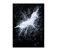 Displate Officiel DC Comics Poster Métallique Fixation Magnétique Licence Officielle Image Affiche de Haute Qualité The Dark Knight Rises - Batman sign - Größe M - hauteur 45 cm largeur 32 cm.