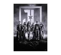 Displate Officiel DC Comics Poster Métallique Fixation Magnétique Licence Officielle Image Affiche de Haute Qualité Zack Snyder's Justice League - Zack Snyder Justice League - Größe M - 32x45cm Matt