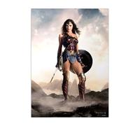 Displate Officiel DC Comics Poster Métallique Fixation Magnétique Licence Officielle Image Affiche de Haute Qualité Justice League Movie - Wonder Woman - Größe M - hauteur 45 cm largeur 32 cm.