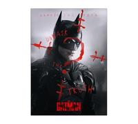 Displate Officiel DC Comics Poster Métallique Fixation Magnétique Licence Officielle Image Affiche de Haute Qualité Batman Movie 2022 - Unmask the Truth - Größe M - hauteur 45 cm largeur 32 cm.
