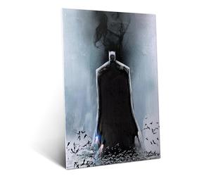 Displate Officiel DC Comics Poster Métallique Fixation Magnétique Licence Officielle Image Affiche de Haute Qualité Batman Light Absorption - Black Mirror - Größe M - hauteur 45 cm largeur 32 cm.