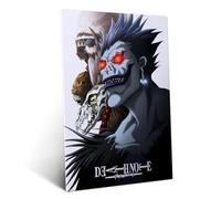 Displate Officiel Death Note Visuals Poster - Gods of Death - Métallique Fixation Magnétique Licence Officielle Affiche Decoration Murale Chambre 45 cm x 32 cm