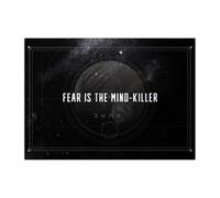 Displate Officiel Dune Métallique Fixation Magnétique Licence Officielle Image Affiche de Haute Qualité Dune Quotes - Fear is the mind-killer - Größe M - hauteur 45 cm largeur 32 cm.