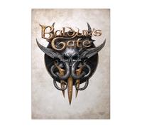 Displate Officiel Dungeons And Dragons Métallique Fixation Magnétique Licence Officielle Image Affiche de Haute Qualité Baldur's Gate III - Baldur's Gate 3 Logo hauteur 45 cm largeur 32 cm.