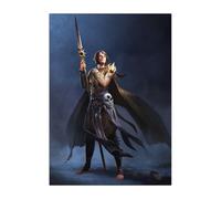 Displate Officiel Dungeons And Dragons Métallique Fixation Magnétique Licence Officielle Image Affiche de Haute Qualité Baldur's Gate III - Shadowheart cleric of Shar hauteur 45 cm largeur 32 cm.