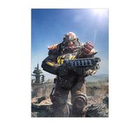 Displate Officiel Fallout Métallique Fixation Magnétique Licence Officielle Image Affiche de Haute Qualité Ultimate Power Armour 32x45cm