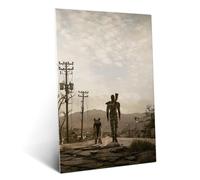 Displate Officiel Fallout Métallique Fixation Magnétique Licence Officielle Image Affiche de Haute Qualité The Road hauteur 67,5 cm largeur 48 cm