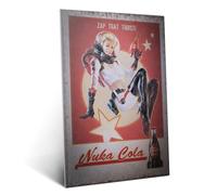 Displate Officiel Fallout Métallique Fixation Magnétique Licence Officielle Image Affiche de Haute Qualité Zap That Thirst 32x45cm