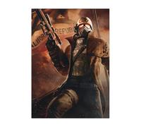 Displate Officiel Fallout Métallique Fixation Magnétique Licence Officielle Image Affiche de Haute Qualité New Vegas Courier 32x45cm