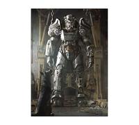 Displate Officiel Fallout Métallique Fixation Magnétique Licence Officielle Image Affiche de Haute Qualité Power Armor hauteur 67,5 cm largeur 48 cm