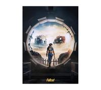 Displate Officiel Fallout Métallique Fixation Magnétique Licence Officielle Image Affiche de Haute Qualité Fallout Key Arts - Lucy MacLean Poster hauteur 45 cm largeur 32 cm.