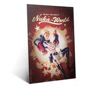 Displate Officiel Fallout Métallique Fixation Magnétique Licence Officielle Image Affiche de Haute Qualité Nuka-World 32x45cm
