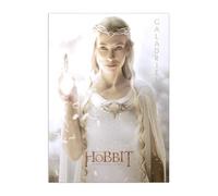 Displate Officiel Hobbit Métallique Fixation Magnétique Licence Officielle Image Affiche de Haute Qualité The Hobbit: An Unexpected Journey - H1 Galadriel Portrait - Größe M - 32x45cm Matt
