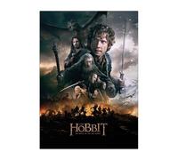 Displate Officiel Hobbit Métallique Fixation Magnétique Licence Officielle Image Affiche de Haute Qualité The Hobbit: The Battle of the Five Armies - Battle of the Five Armies - Größe M - 32x45cm Matt