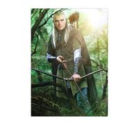 Displate Officiel Lord of the Rings Métallique Fixation Magnétique Licence Officielle Image Affiche de Haute Qualité Legolas - Größe M - hauteur 45 cm largeur 32 cm.