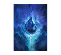 Displate Officiel Magic The Gathering Métallique Fixation Magnétique Licence Officielle Image Affiche de Haute Qualité Galaxy Mana - Island hauteur 45 cm largeur 32 cm.