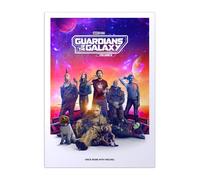 Displate Officiel Marvel Métallique Fixation Magnétique Licence Officielle Image Affiche de Haute Qualité Guardians of the Galaxy vol. 3 - Guardians Vol. 3 hauteur 67,5 cm largeur 48 cm