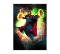 Displate Officiel Marvel Poster Métallique Fixation Magnétique Licence Officielle Image Affiche de Haute Qualité Find Your Power - Doctor Strange 32x45cm - Matt