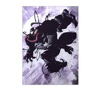 Displate Officiel Marvel Poster Métallique Fixation Magnétique Licence Officielle Image Affiche de Haute Qualité Marvel Dark Edition - Venom hauteur 67,5 cm largeur 48 cm -