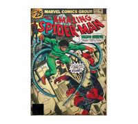 Displate Officiel Marvel Poster Métallique Fixation Magnétique Licence Officielle Image Affiche de Haute Qualité Spider Man Retro - Doctor Octopus 32x45cm - Matt