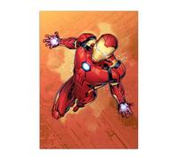 Displate Officiel Marvel Poster Métallique Fixation Magnétique Licence Officielle Image Affiche de Haute Qualité Mightiest Heroes - Iron Man hauteur 67,5 cm largeur 48 cm -