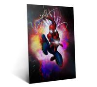 Displate Officiel Marvel Poster Métallique Fixation Magnétique Licence Officielle Image Affiche de Haute Qualité Find Your Power - Spiderman 32x45cm - Matt
